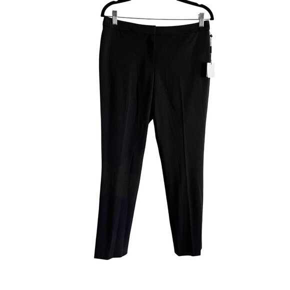 Calvin Klein Womn 8P Black Woven Mid-Rise Highline Tapered Ankle Length Pant NWT - Picture 4 of 15